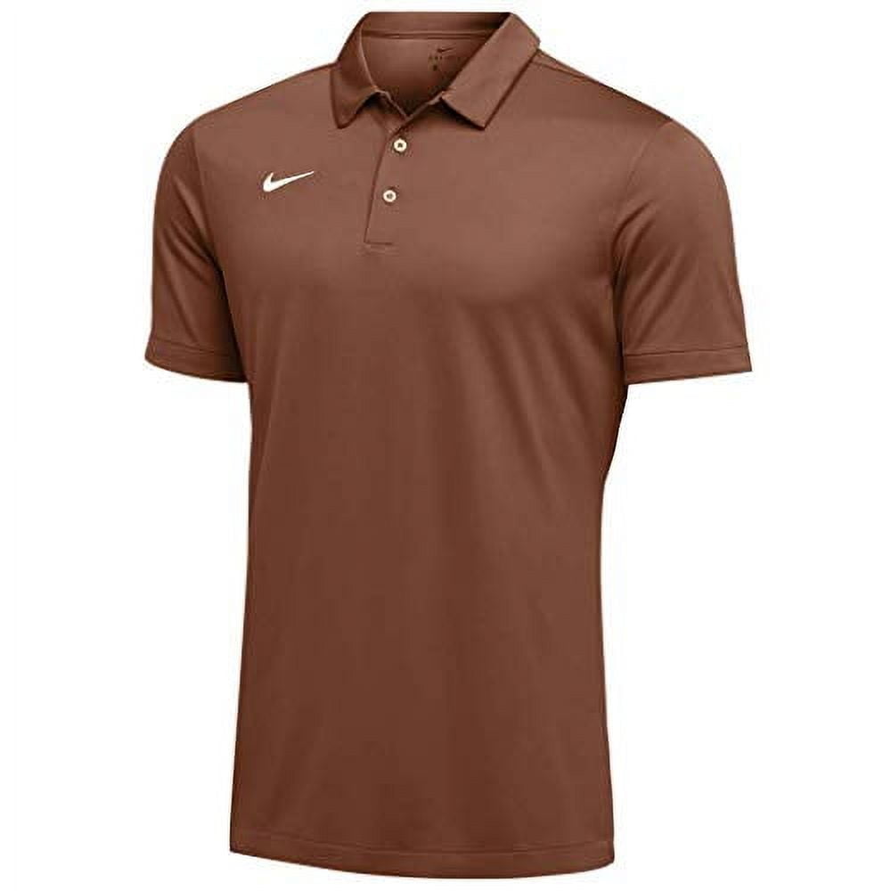 Nike Mens Dri-FIT Short Sleeve Polo Shirt (Medium, Desert Orange