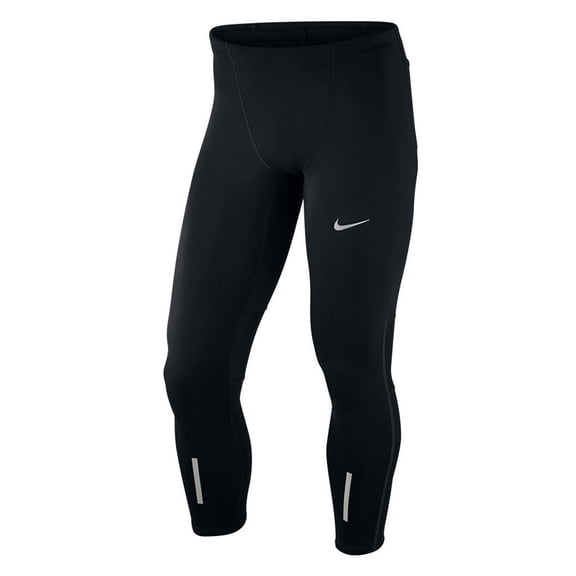 Nike Mens Dri-Fit Full Length Power Tech Tight Running Pants Black/Reflectiv New (L)