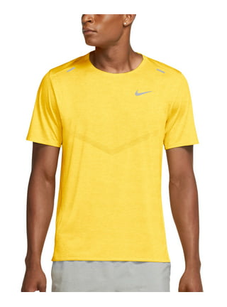 Dri-Fit Cotton Logo DFC SS Tee - Yellow - Primary - Nike Yellow / Medium