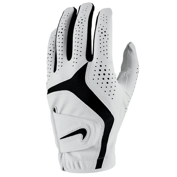 Nike Mens Dura Feel X Left Hand Golf Glove White | White | Black XL