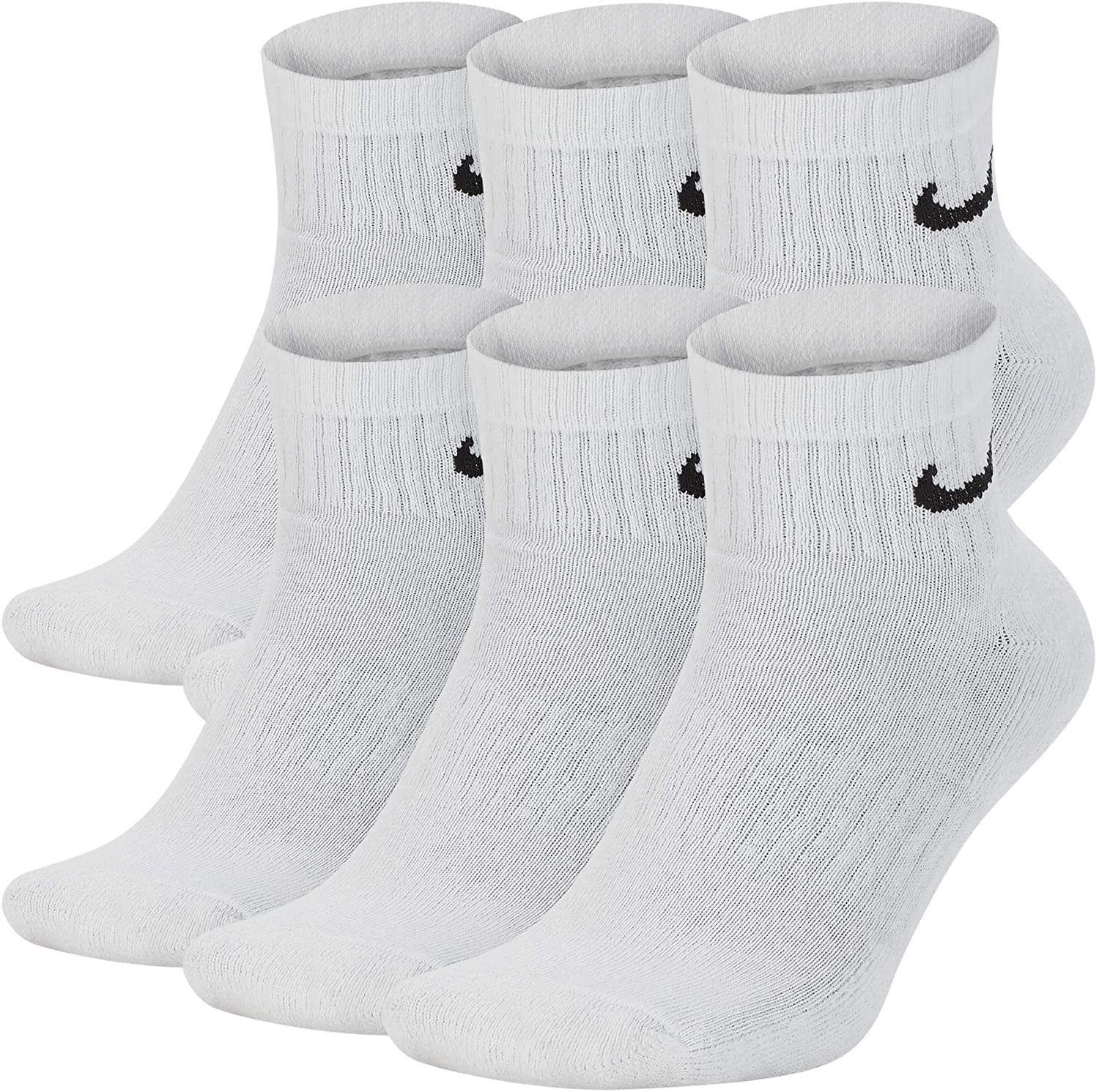 Nike, Mens Everyday Cushioned Ankle Socks Pack, Sweat-Wicking