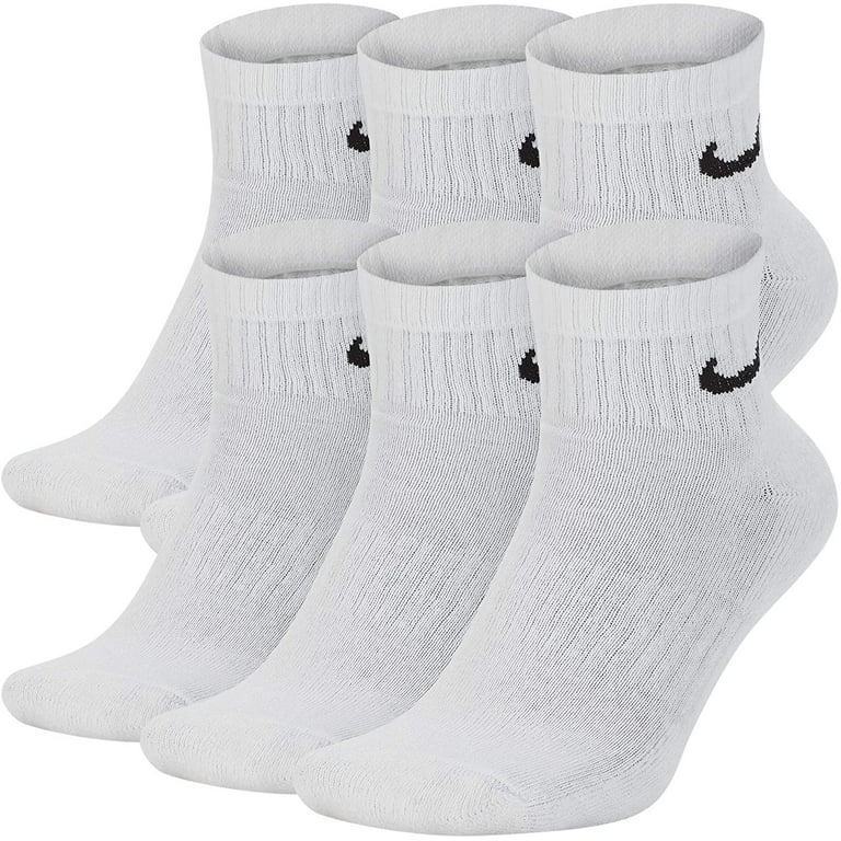 Nike, Mens Everyday Cushioned Ankle Socks Pack, Sweat-Wicking