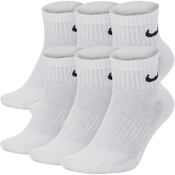 Men's Nike 6-Pack Everyday Cushion Ankle Training Socks Color: White Size: 6-8