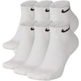 thumbnail image 1 of Men's Nike 6-pack Everyday Cushion Low-Cut Training Socks Color: White Size: 8-12, 1 of 2