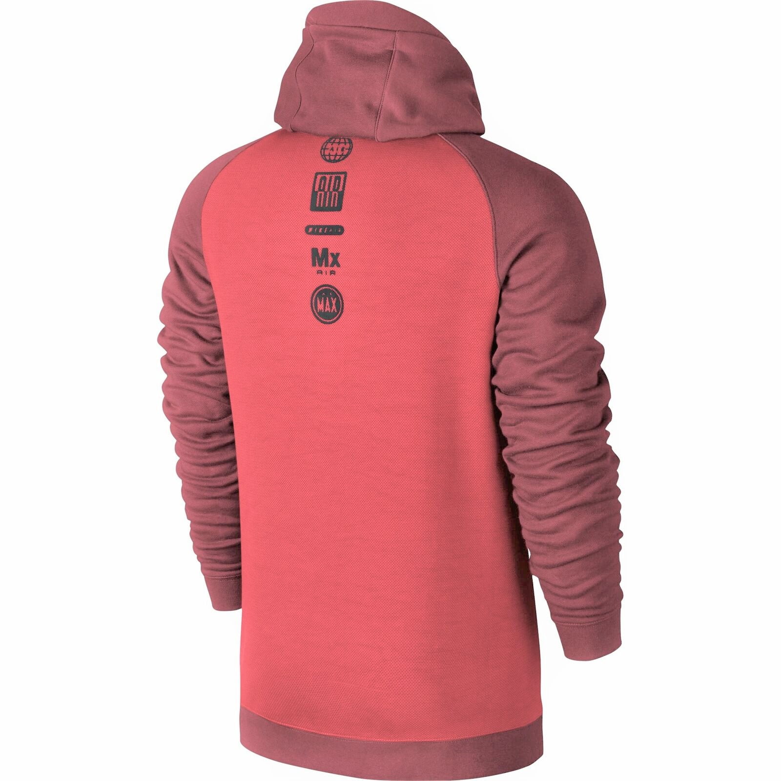 mens red and black nike hoodie