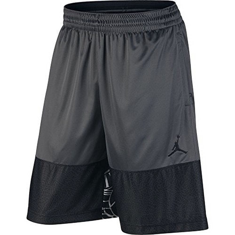 Nike Mens Jordan Wings Blockout Basketball Shorts Dark Grey/Black ...