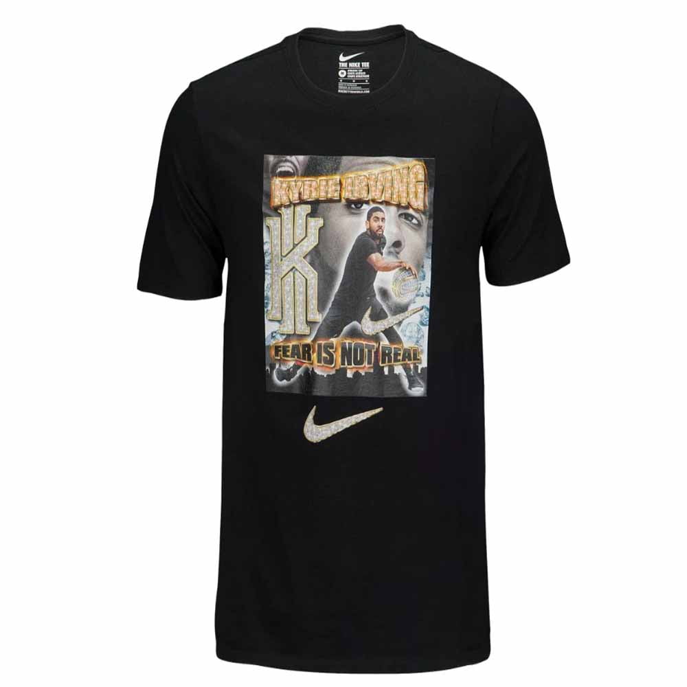 Nike Mens Kyrie Irving Cavs Basketball Pen Pixel T Shirt Black