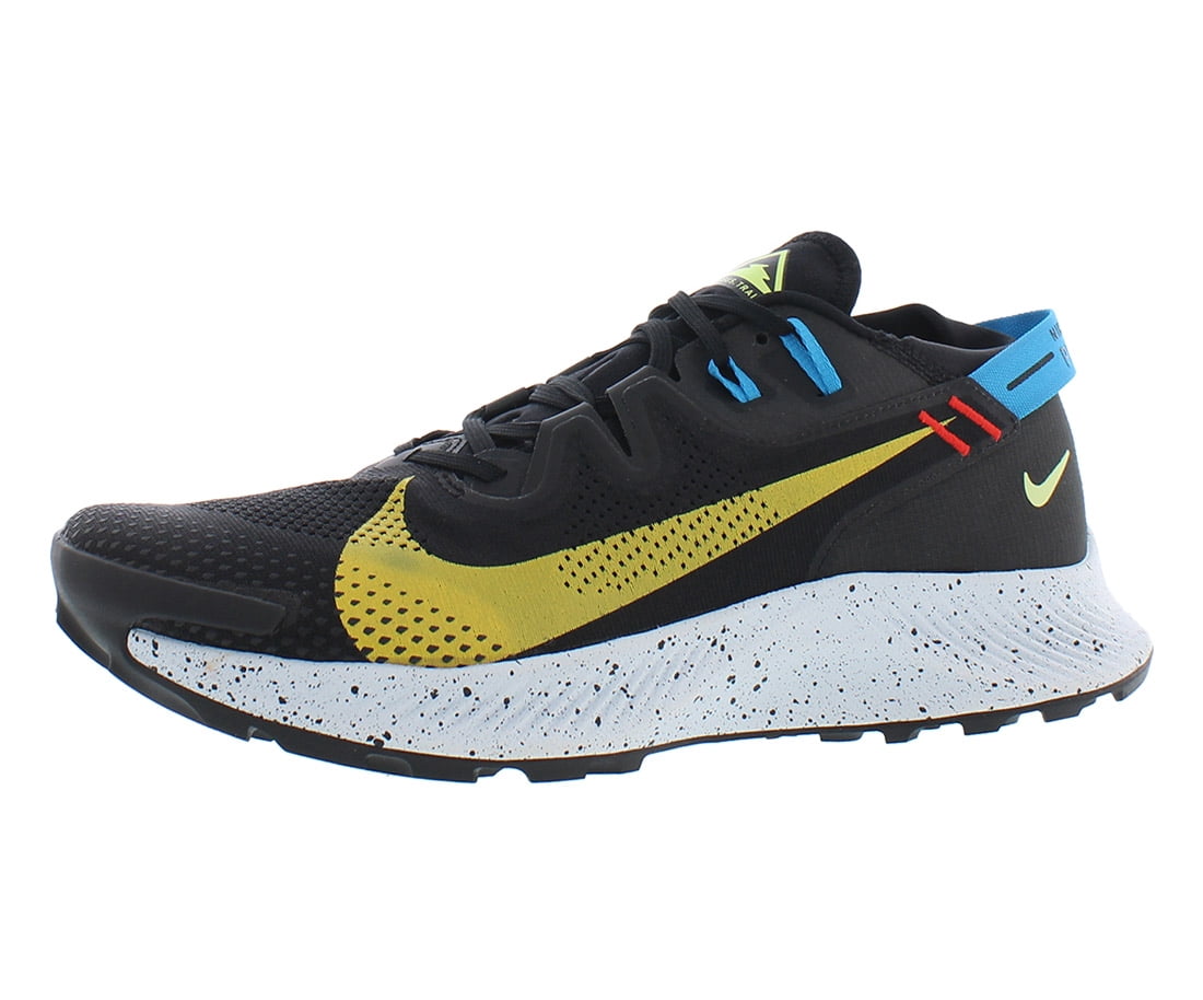 Nike Mens Pegasus Trail 2 - Black/Dark Sulfur-Off Noir  display picture 2
