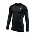 thumbnail image 1 of Nike Mens Pro Fitted Long Sleeve Training Tee Medium Black, 1 of 2