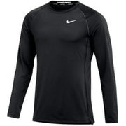 Nike Mens Pro Fitted Long Sleeve Training Tee Small Black