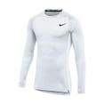 thumbnail image 1 of Nike Mens Pro Fitted Long Sleeve Training Tee (XX-Large White), 1 of 2