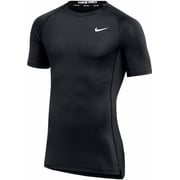 Nike Mens Pro Fitted Short Sleeve Training Tee Medium, Black