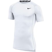 Nike Mens Pro Fitted Short Sleeve Training Tee Medium White