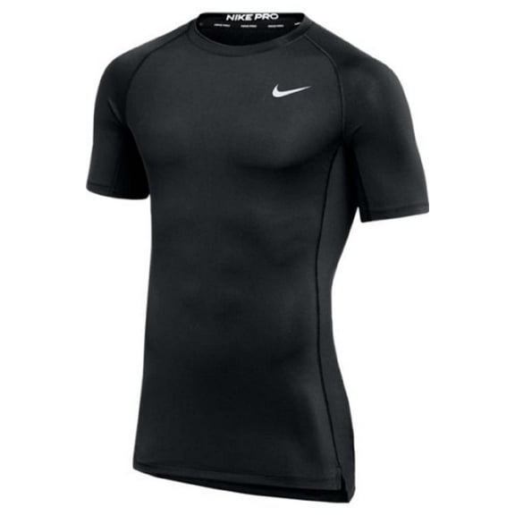 Nike Mens Pro Fitted Short Sleeve Training Tee Small Black