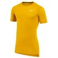 thumbnail image 1 of Nike Mens Pro Fitted Short Sleeve Training Tee Sundown Small, 1 of 2
