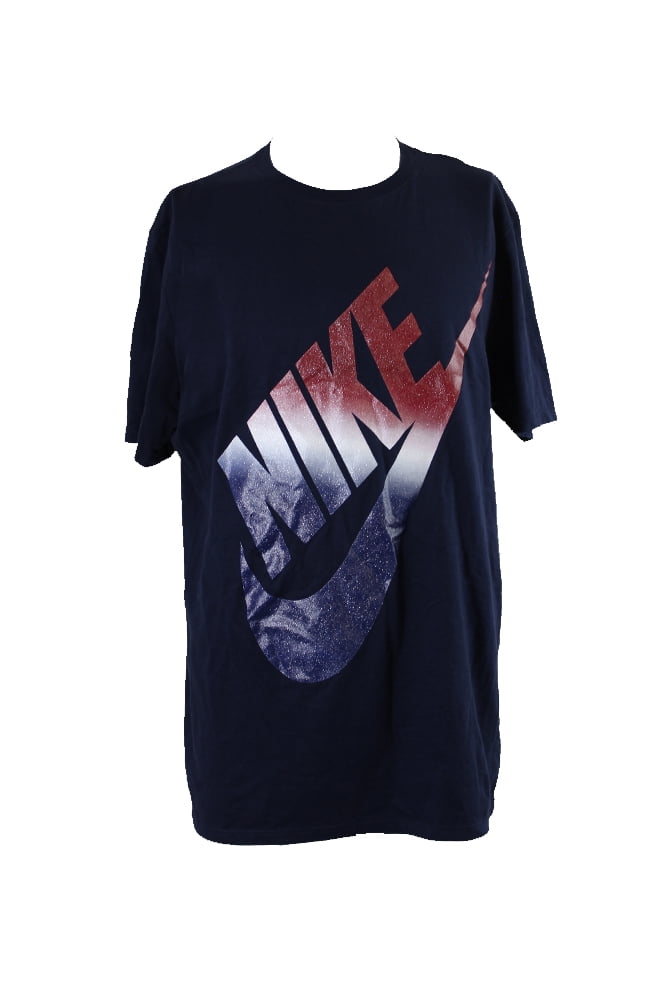 men's nike red white and blue shirt