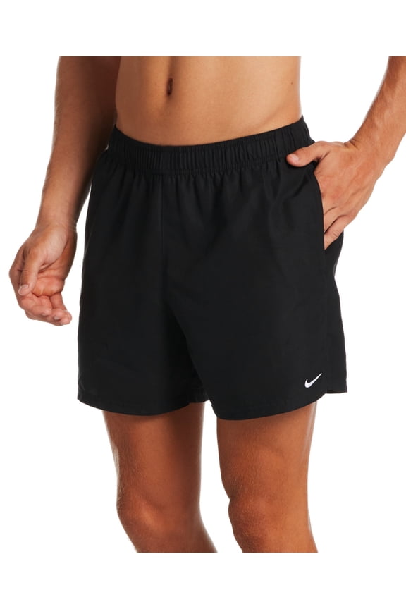 Mens Regular fit Swim Trunks Swimwear XXL Black Solid