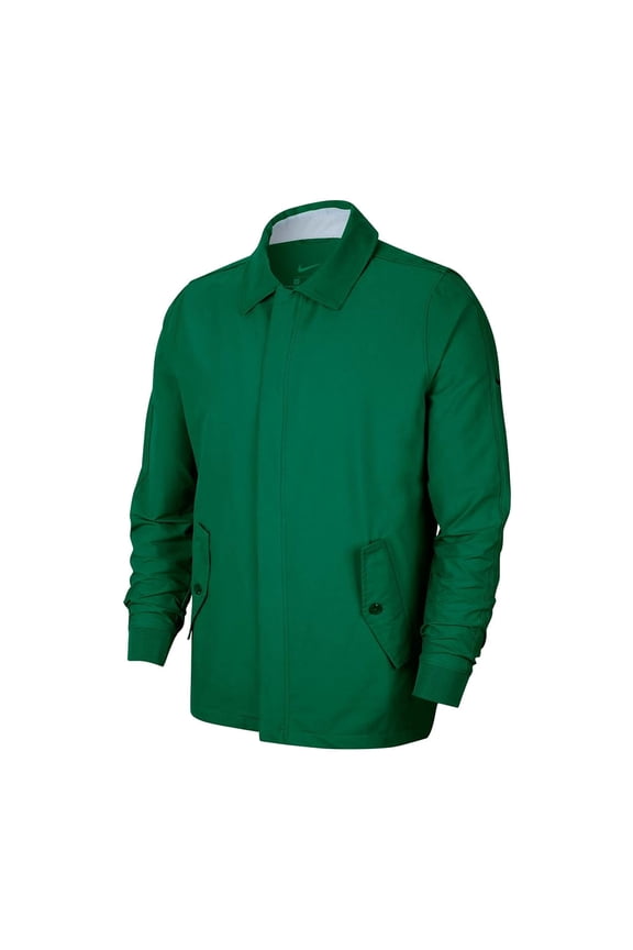 Mens Repel Player Full-Zip Golf Rain Jacket (Large, Pine Green)