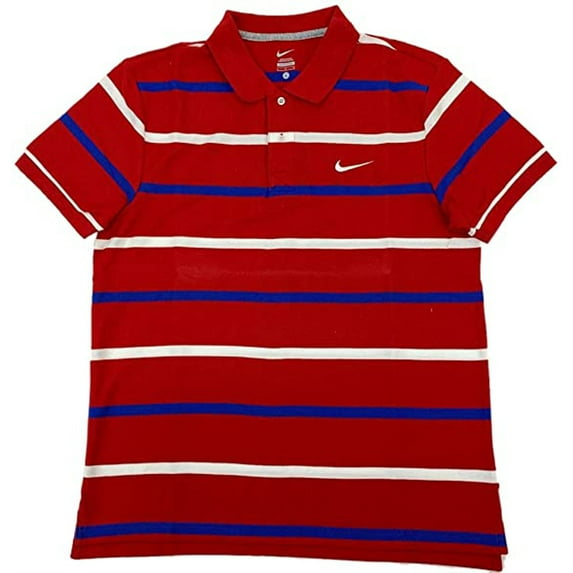 Nike Mens Short Sleeves Polo T-Shirt,Red/Multi,Large