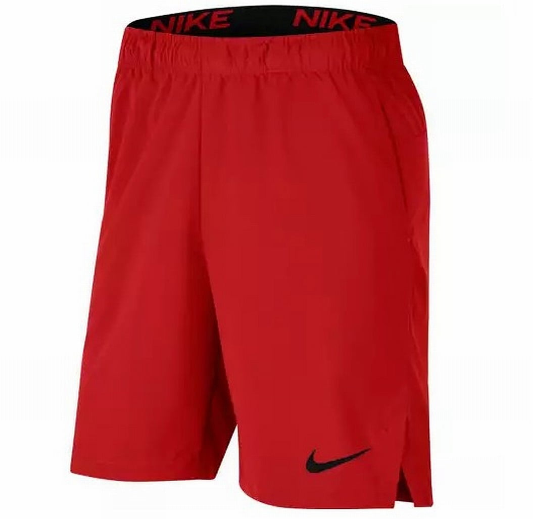 Nike Mens Shorts Large Flex Woven Training Logo Athletic Red L