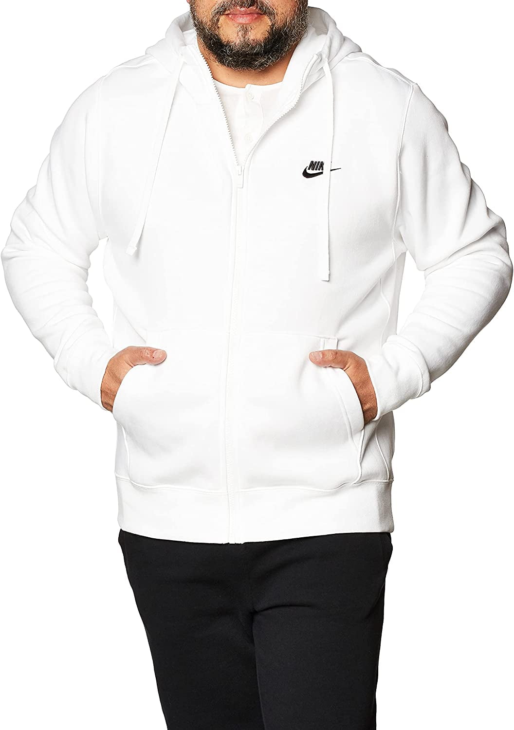 Nike Men's Tech Fleece Full-Zip Hoodie - Summit White - Hibbett