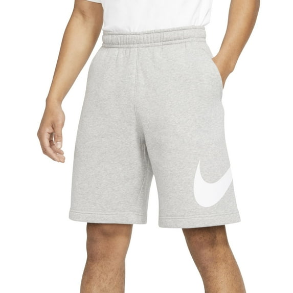Nike Mens Sportswear Club Short Basketball Graphic, Dark Grey Heather/White/White, Large-T