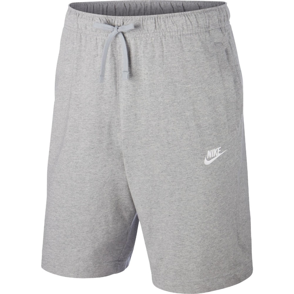 ★★Nike★★ Club Knit Shorts M Dark Grey Heather White FQ43 Nike Mens Sportswear Club Short Jersey Dark Grey Heather