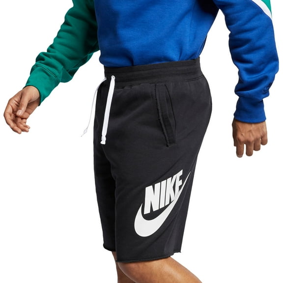 Nike Mens Sportswear HE Short FT Alumni Black/Black/White/White Large