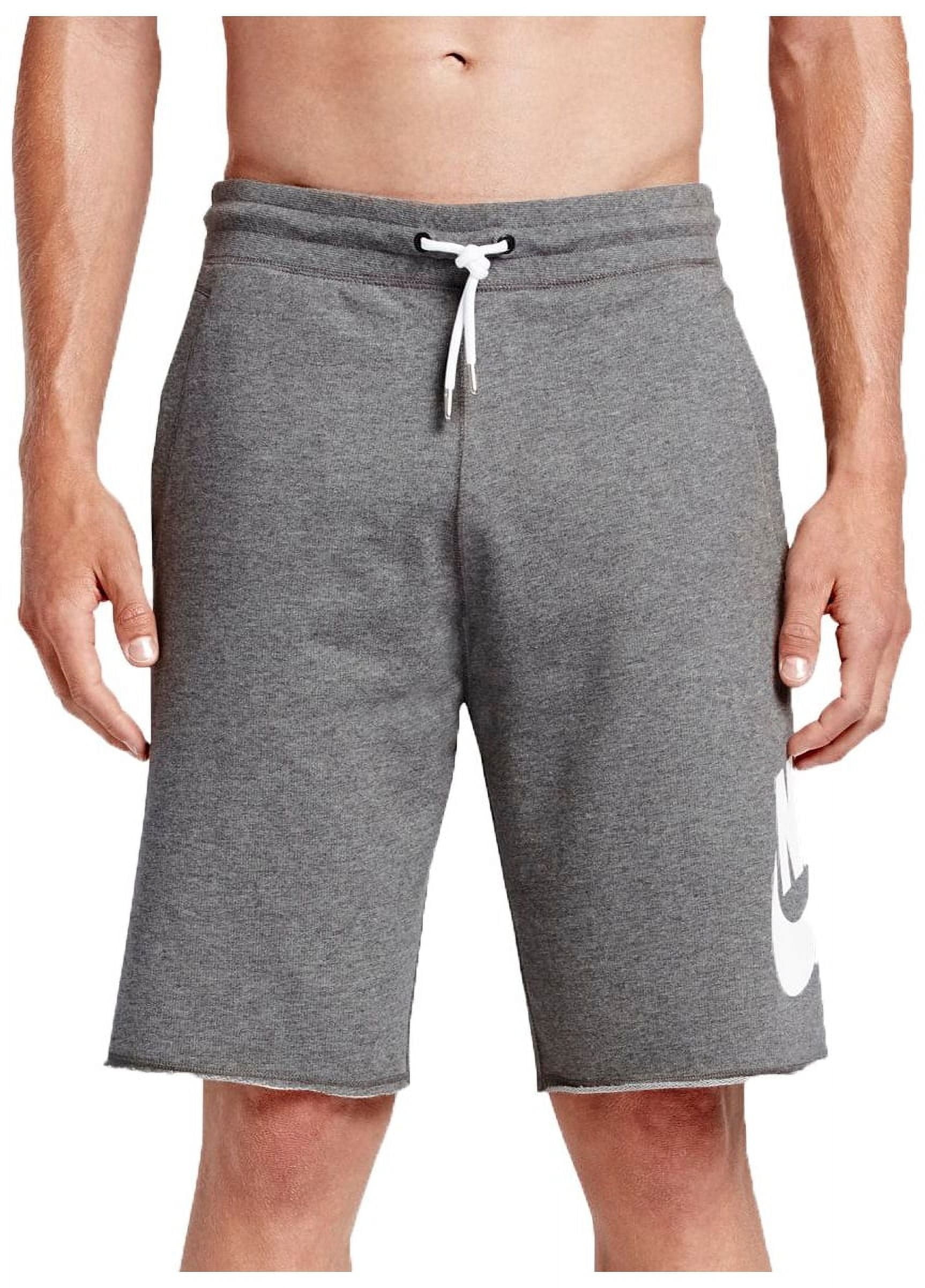 Nike Mens Sportswear Logo Shorts Carbon Heather/White 836277-091