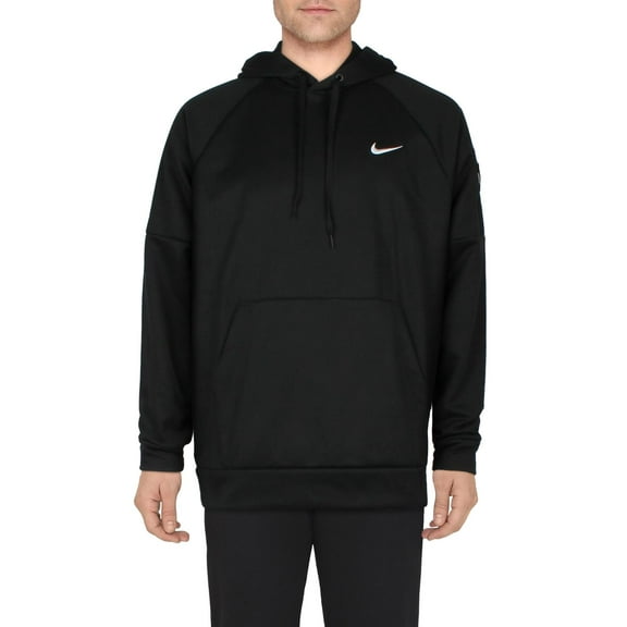 Nike Mens Sweatshirt Fitness Hoodie Black L