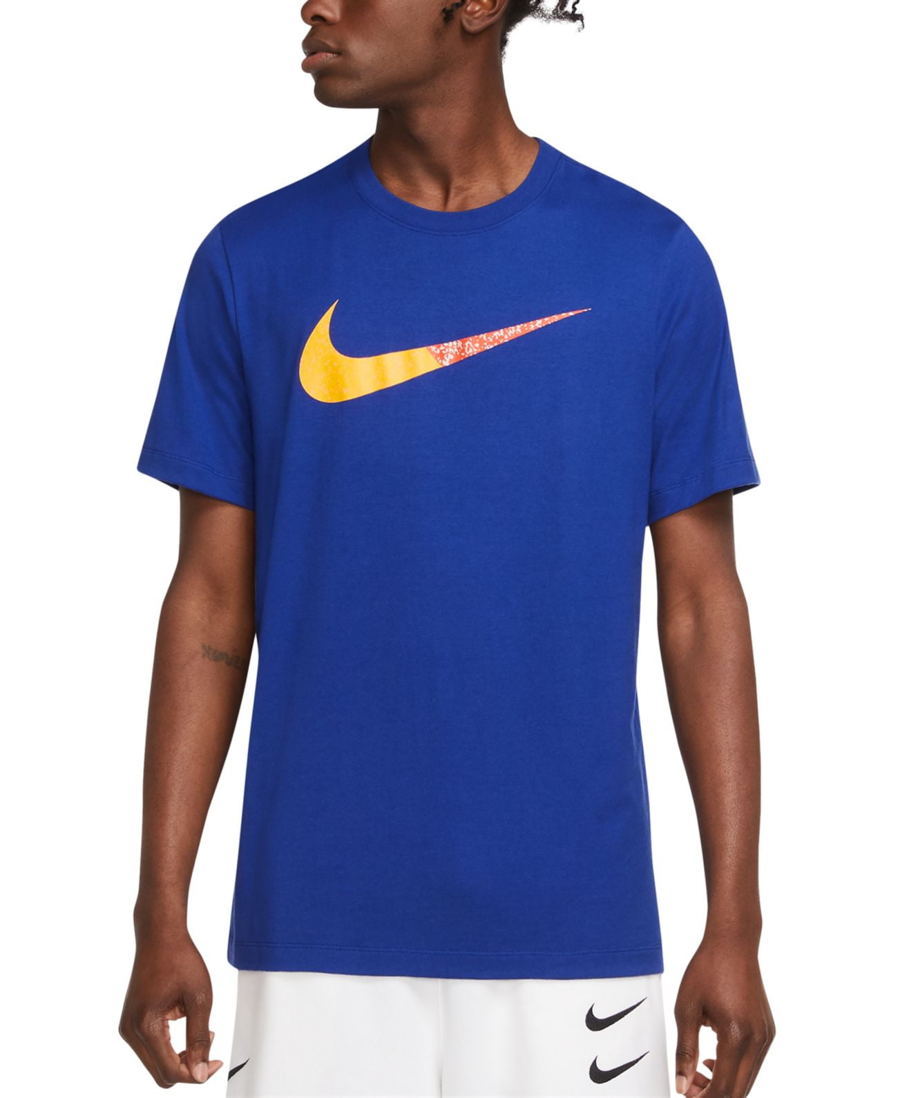 Nike Mens Swoosh T Shirt,Royal,Medium 