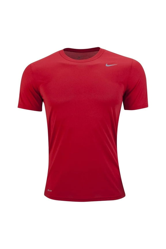 Mens Team Legend Short Sleeve Crew T-Shirt Medium, Red