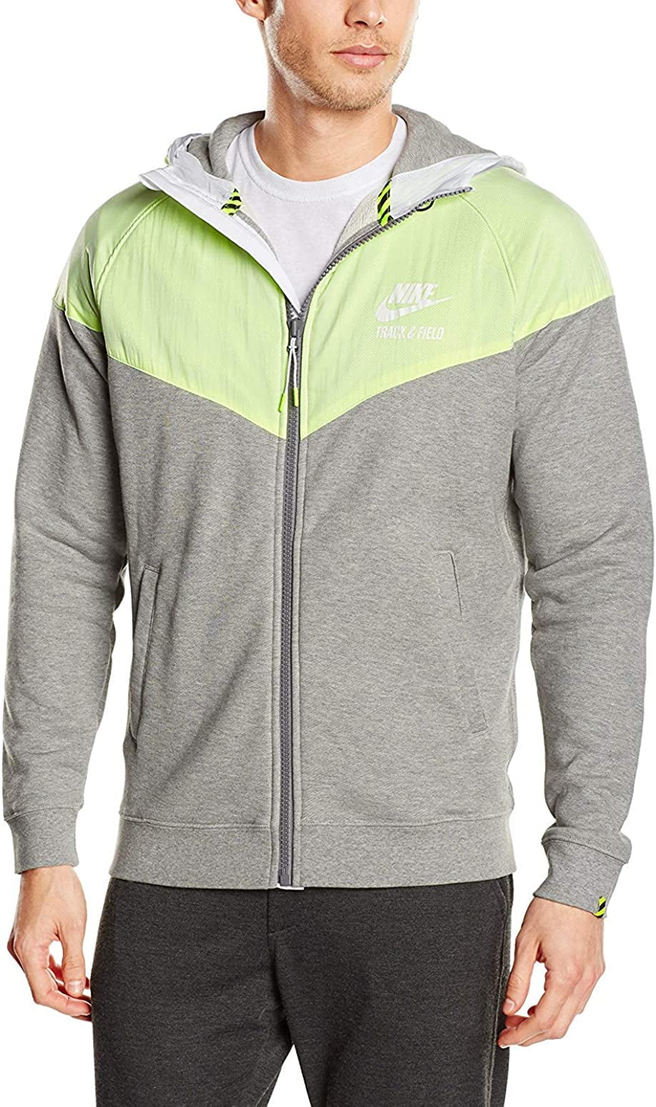 Nike Mens Track And Field Woven Full Zip Hooded Jacket XL Walmart