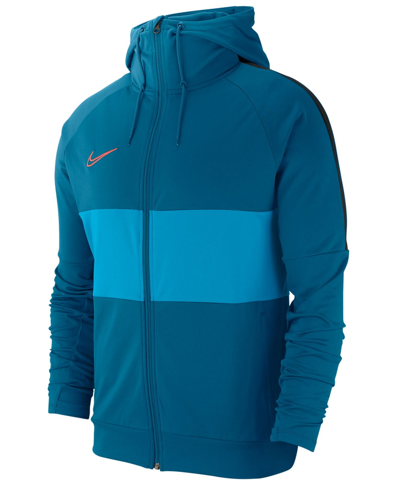 Nike Mens Track Jacket DriFit Academy FullZip Colorblock Blue XL