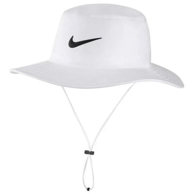 Nike DRIFIT Performance Men's UV Protection Bucket Golf Hat White, M