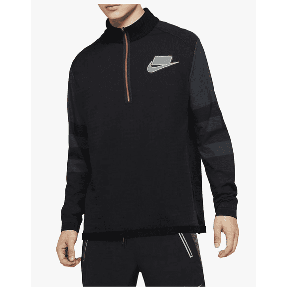 Nike Mens Wild Run Therma Midlayer 1/4 Zip Running Pullover Reflective X-Large