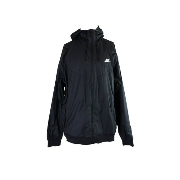 Nike Mens Windrunner Hooded Track Jacket Black/Black/White