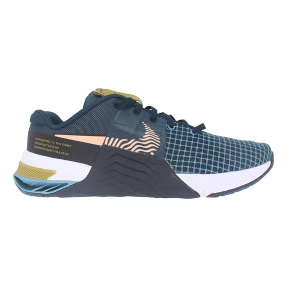 Nike Metcon 8, Men's Cross Trainer, Armory Navy Arctic Orange Obsidian, 8 US
