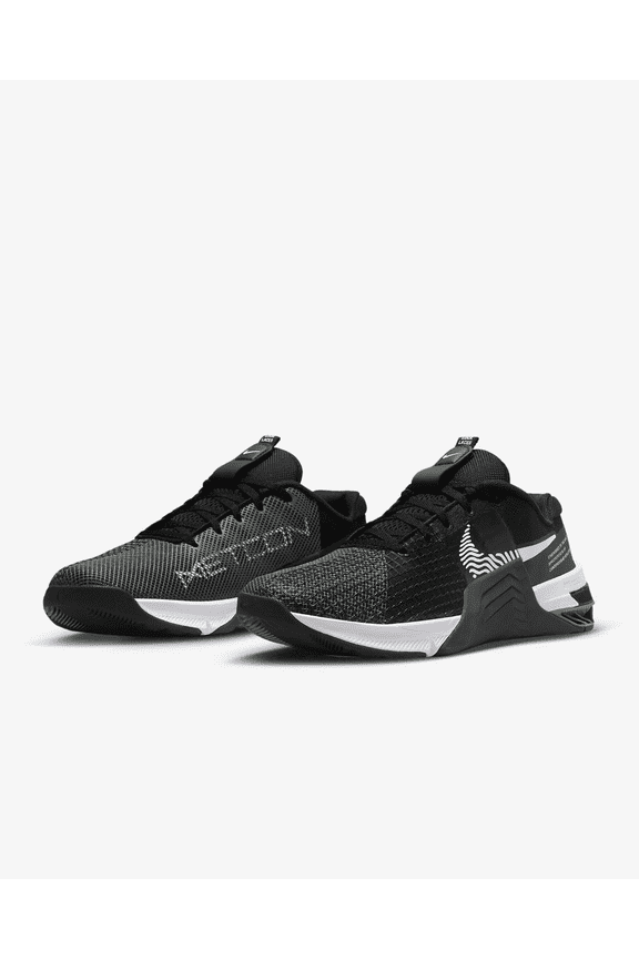 Metcon 8 DO9328-001 Men's Black Gray Low Top Workout Sneaker Shoes BTV20 (9.5)