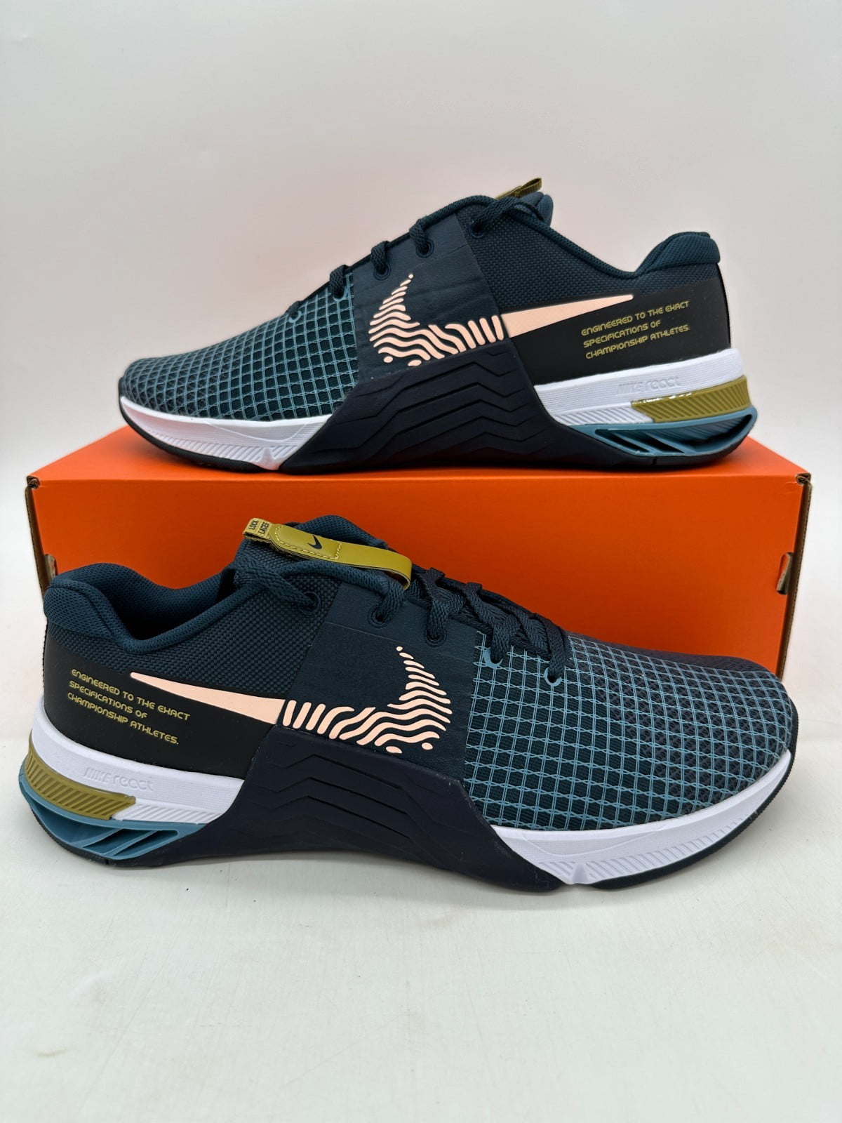 Nike Metcon 8 Men's Size 10 Blue White Gym Training Athletic Shoes DO9328 401