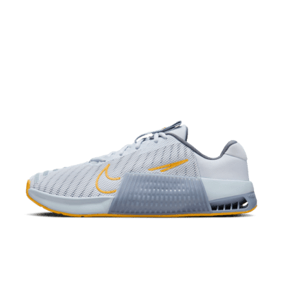 Nike Metcon 9 Men's Workout Shoes Color: Football Grey/Light Armory Blue/Ashen Slate/Sundial Size: M 9 / W 10.5