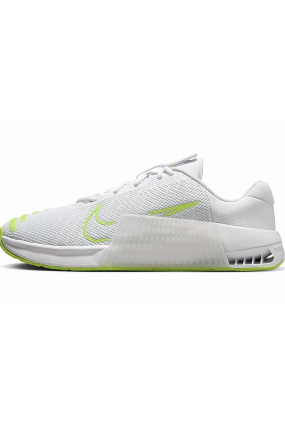 Metcon 9 Men's Workout Shoes (DZ2617-104, White/White/Volt) Size 11.5