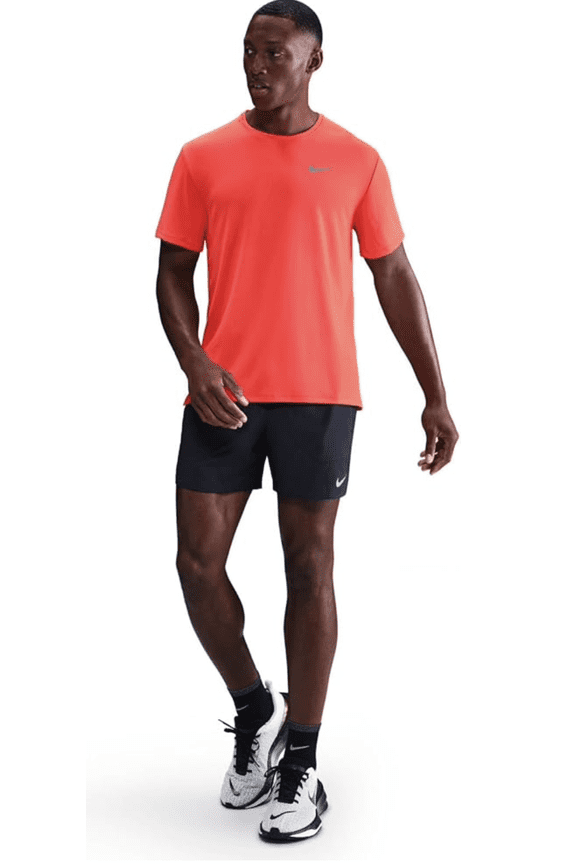 Miler Men's Dri-FIT UV Short-Sleeve Running Top Bright Crimson Large UPF40