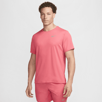 Nike Miler Men's Dri-FIT UV Short-Sleeve Running Top Color: Aster Pink Size: M Tall