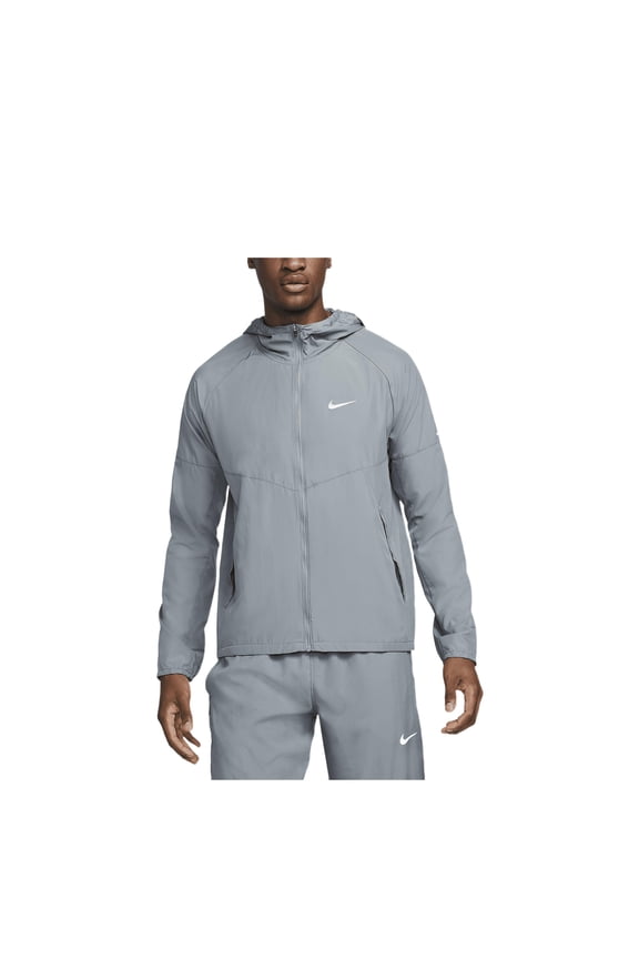 Miler Men's Repel Running Jacket Color: Smoke Grey/Smoke Grey Size: L