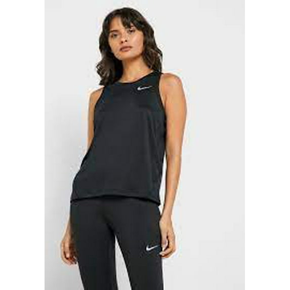 Nike Miler Running Womens Tank Tops Size Xsm, Color: Black