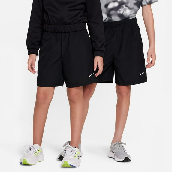 Nike Multi Big Kids' (Boys') Dri-FIT Training Shorts Color: Black/White Size: L