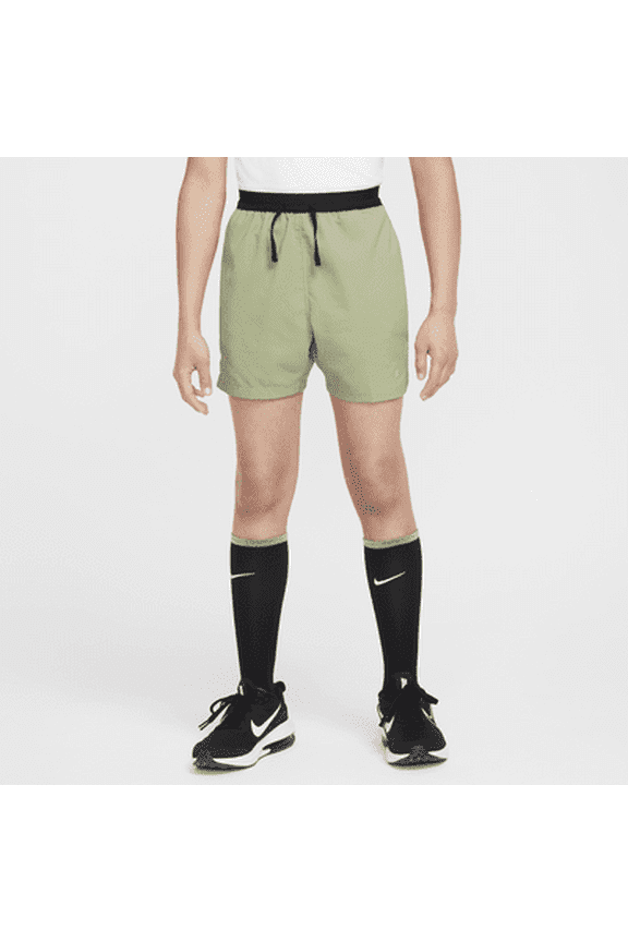 Multi Tech EasyOn Big Kids' (Boys') Dri-FIT Training Shorts Color: Oil Green/Black Size: XS