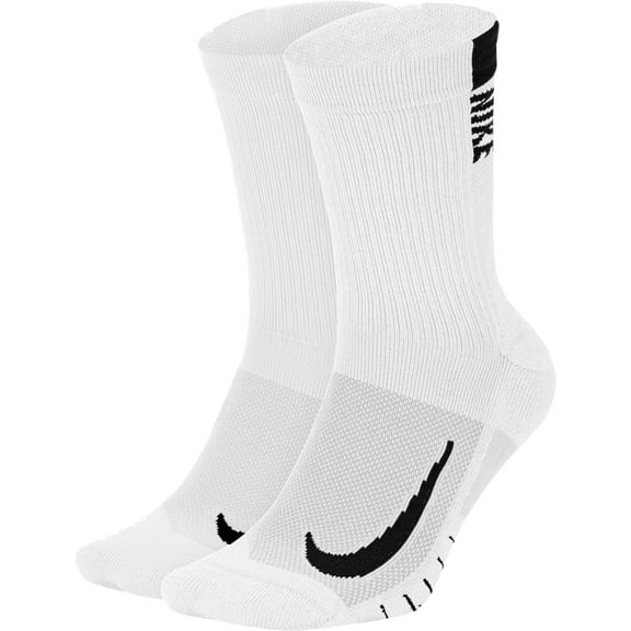Nike Multiplier Crew Socks - 2 Pack (White, )