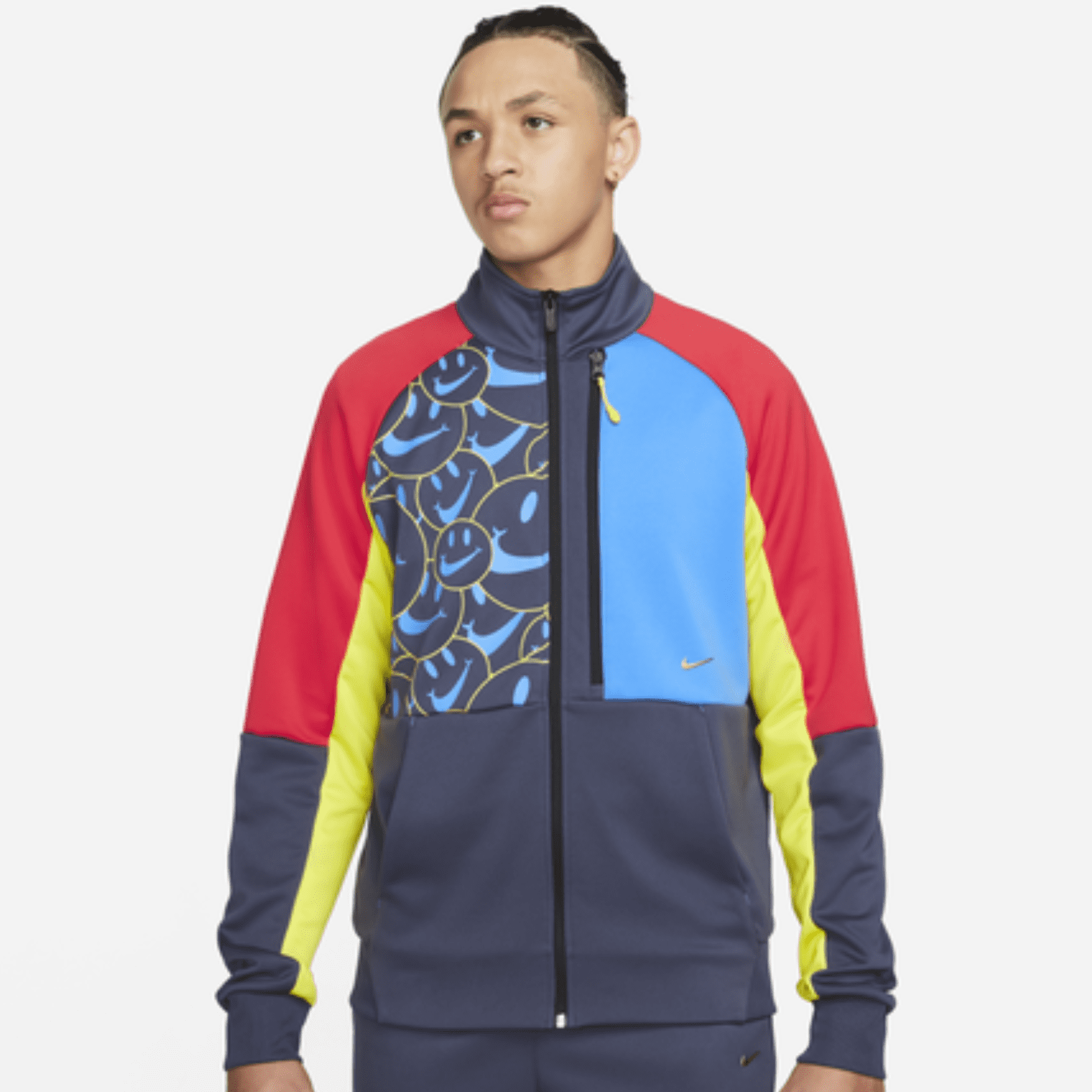 Nike N98 Smile Men's Track Jacket - Blue Full Zip, Size XXL